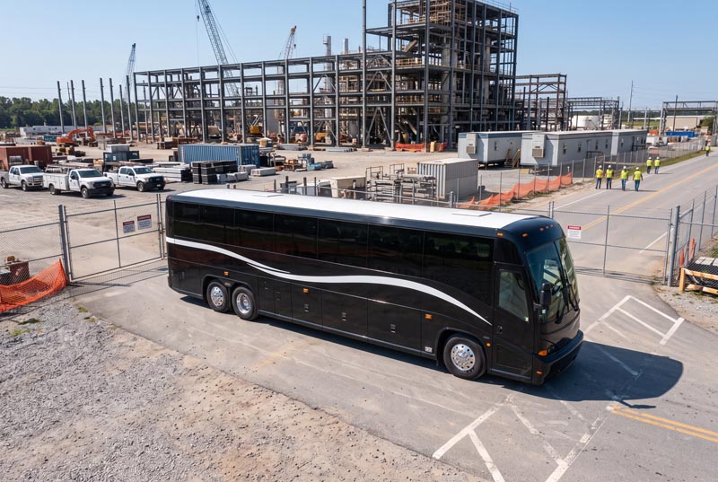 Construction Site Shuttle Bus Rentals in Broken Arrow, OK